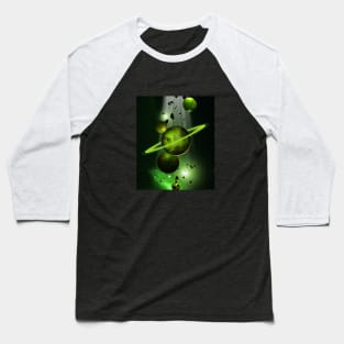 A view From Space Green Baseball T-Shirt